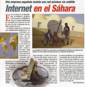 internet en el sahara
